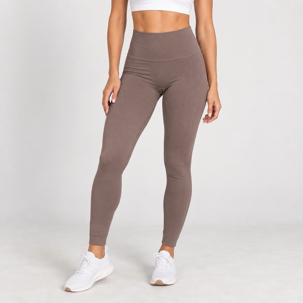 Set Active Sculptflex Seamless Leggings Mauve Size Medium EUC